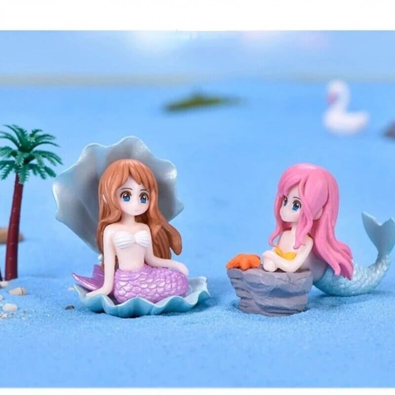 Cute Mermaid Figurines for Aquarium