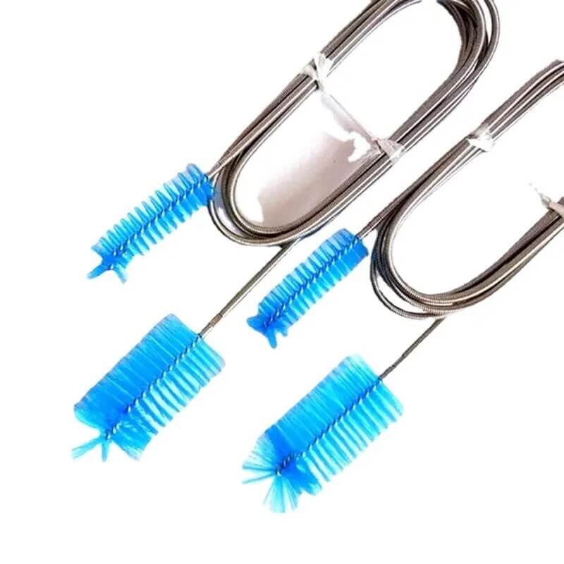 Aquarium Cleaning Brush Stainless Steel Flexible Bent Tube